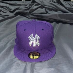 New Era Purple Cap with Silver Logo